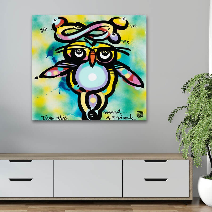 This Moment is a Miracle - Lebo Brushed Aluminum Artbond